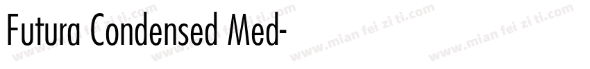 Futura Condensed Med字体转换